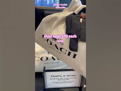 coach outlet dust bag.